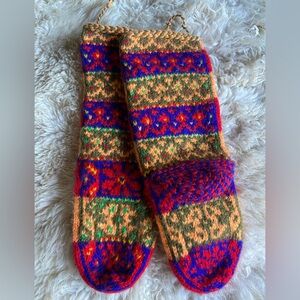 Handmade Wool Bootie Sock/Slipper
